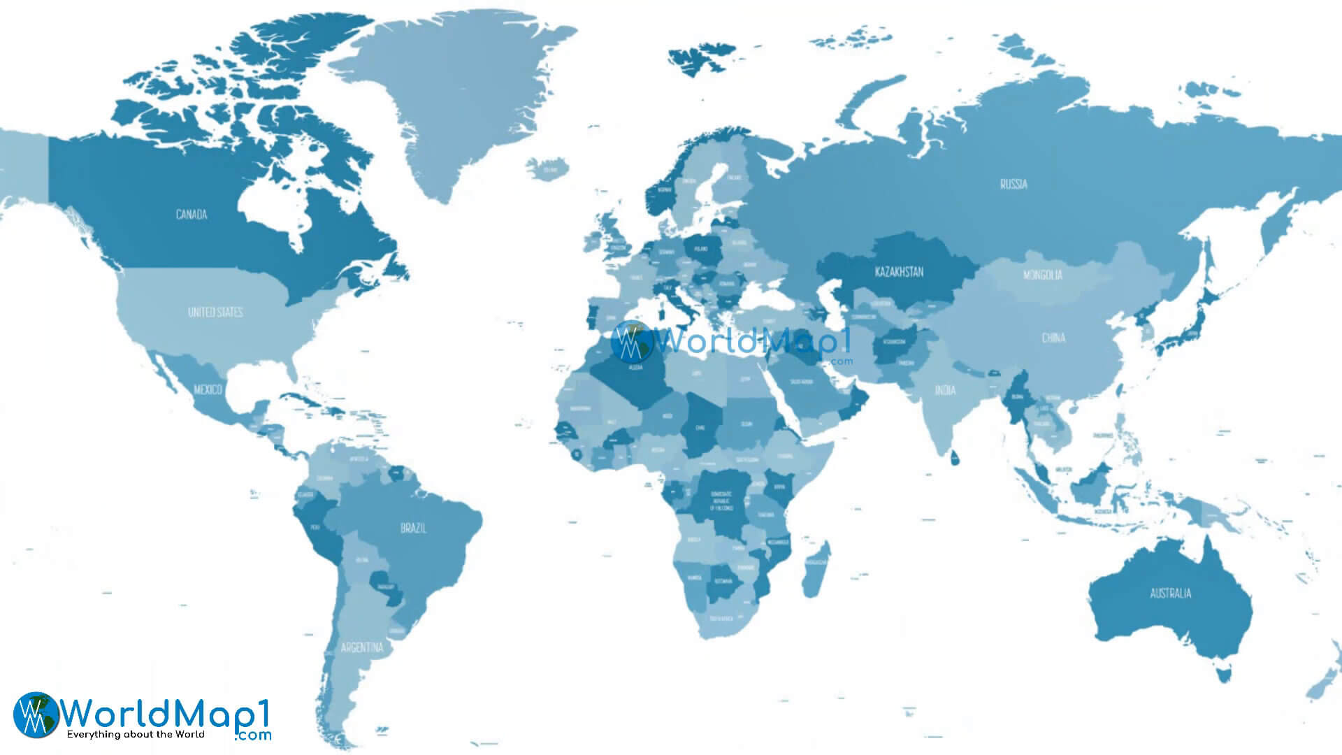 Tıklanabilir Dünya Ülkeleri Haritası